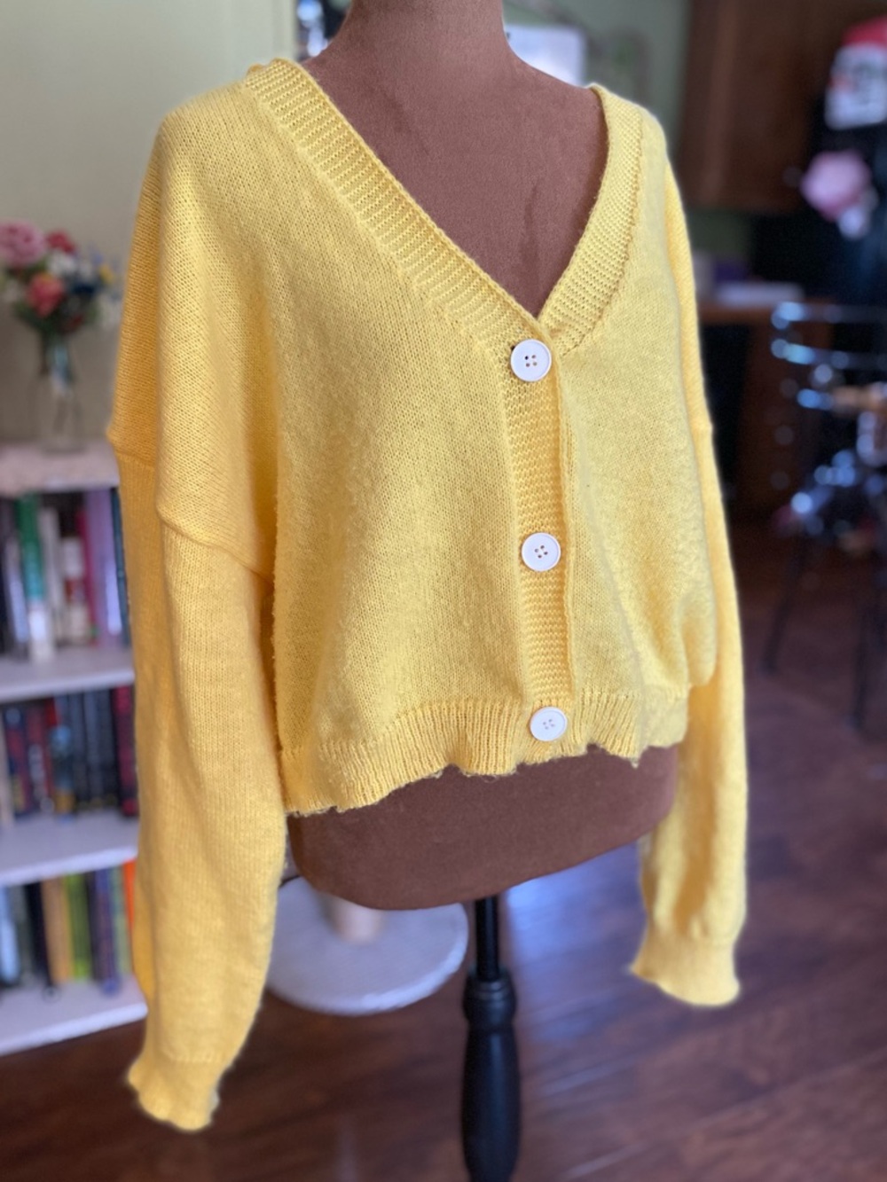 Daffodil yellow cardigan